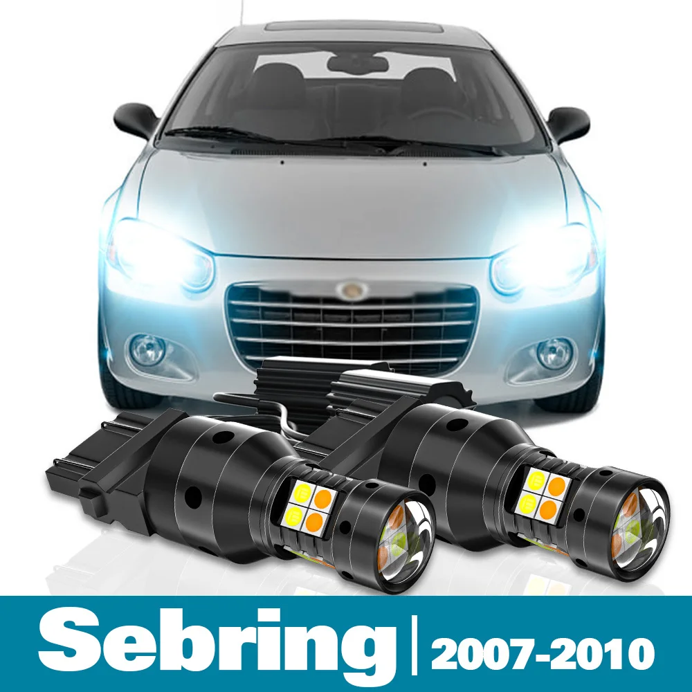 

2pcs LED Dual Mode Turn Signal+Parking Light Canbus For Chrysler Sebring Accessories 2007-2010 2008 2009