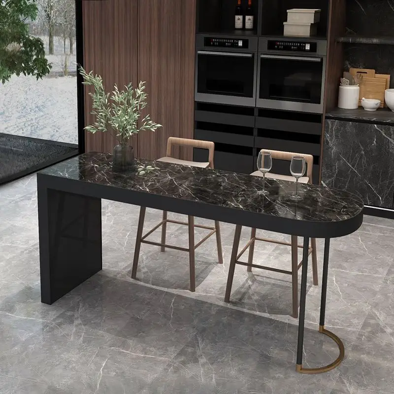 

A Modern And Minimalist Nordic Family With Bar Table And Small Apartment With Taichung Island Table