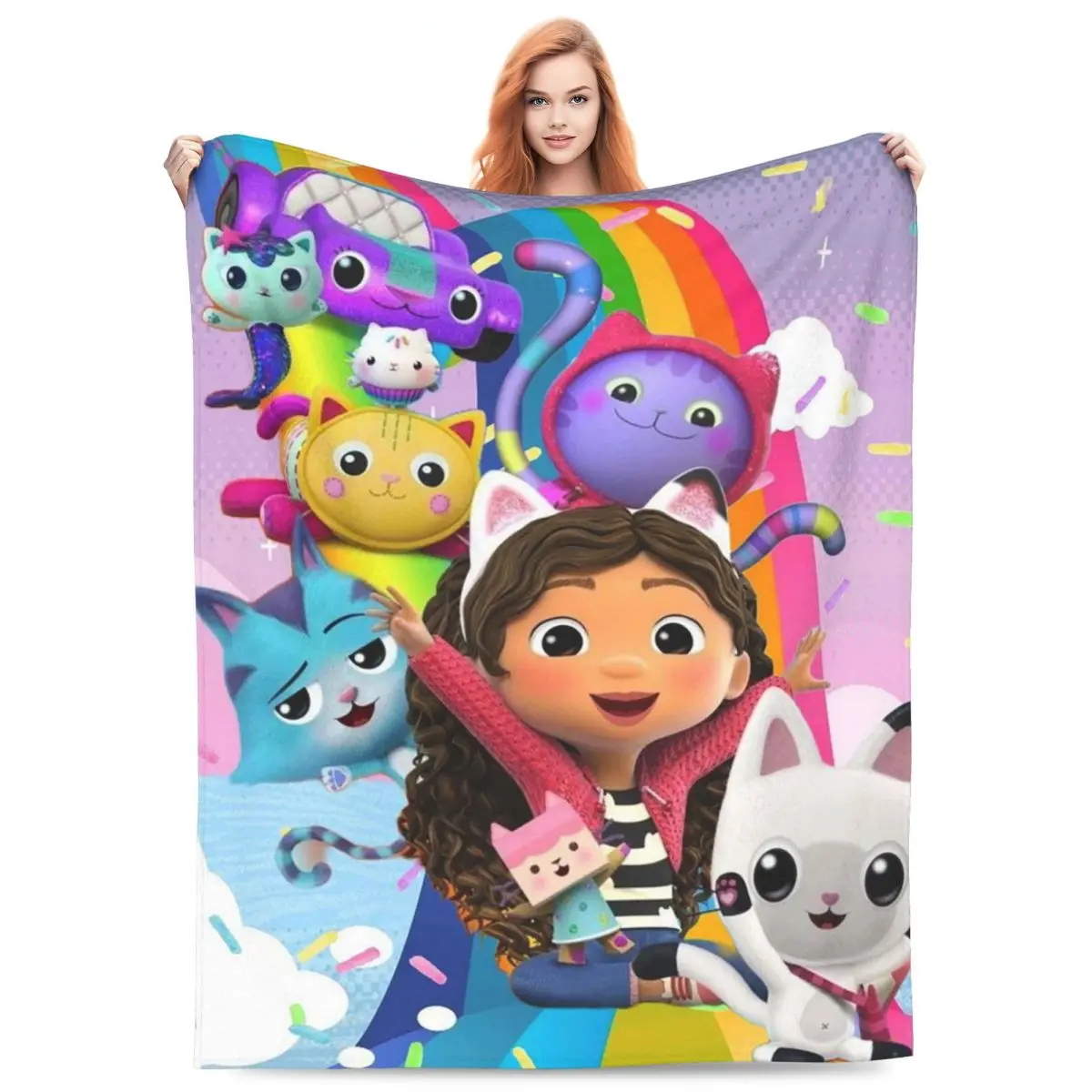 

Happy Camper Life Is Good Blankets Flannel Sofa Throw Blanket Warm Throw Blankets for Bedroom Outdoor Throws Bedspread Quilt