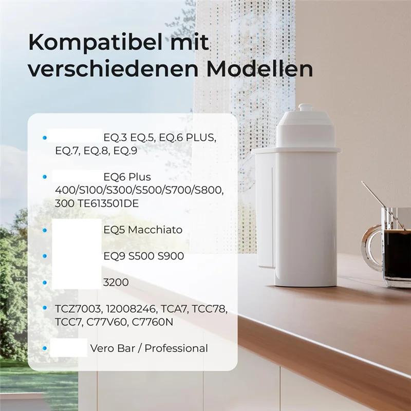 A83X-فلتر مياه بديل لسيمنز EQ6، EQ9، TCZ7003، Brita Intenza 575491، سهل التركيب والاستبدال