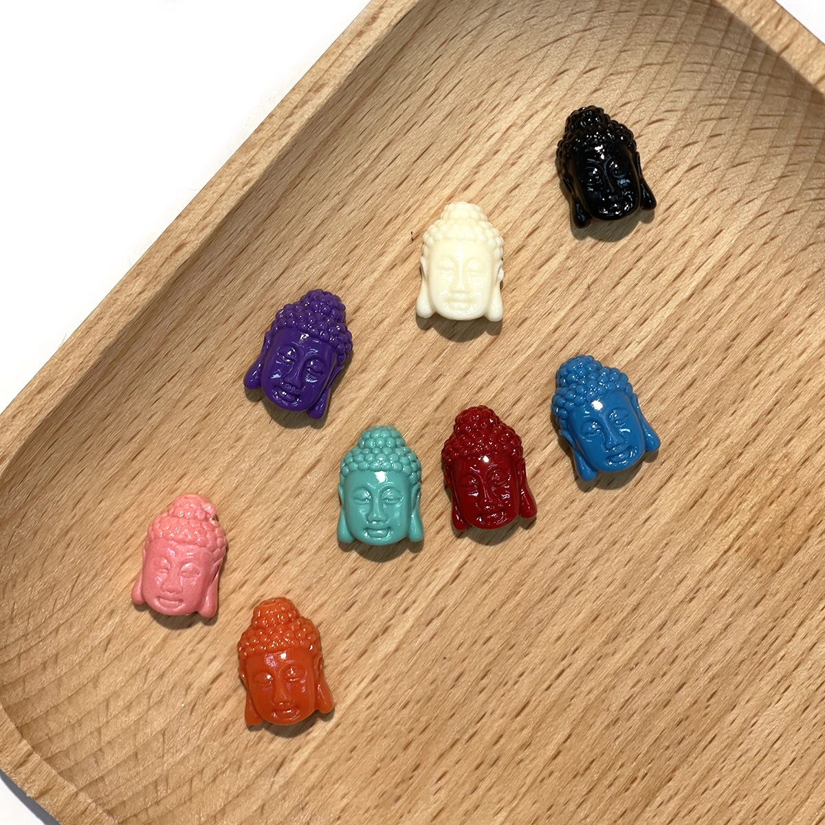 20pcs Natural Shell Big Hole Beads Buddha Head Shell Loose Spacer Beaded for Making DIY Jewelry Necklace Bracelet 10x15mm