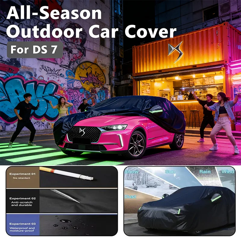 

For DS 7 Car Full Cover Winter and Summer All Weather Auto Protection Accessories Outdoor Waterproof Snowproof Sunshade