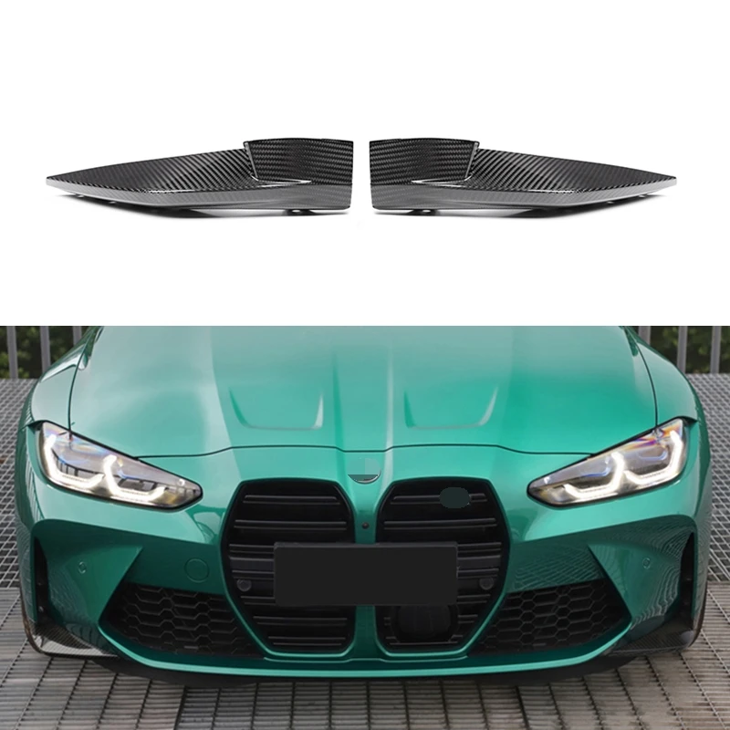 New Arrival Dry Vacuumed Carbon Fiber front bumper splitters for BMW G80 M3 2021 2022 OEM style