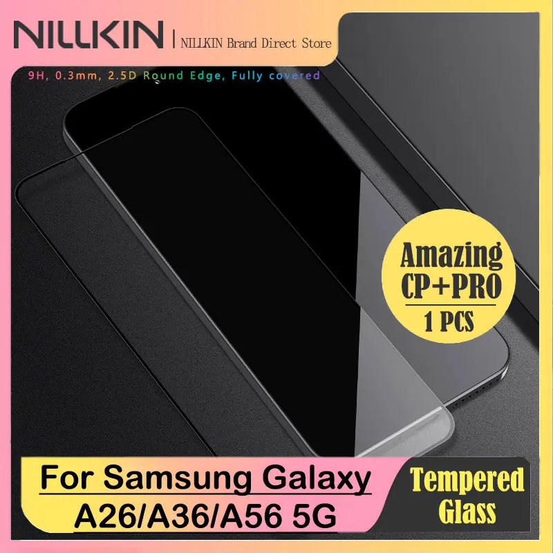 

NILLKIN CP+PRO Full Glue 9H Tempered Glass for Samsung Galaxy A36/A56/A26 5G, Anti-Glare & Anti-Fingerprint, Ultra-Thin 0.33mm