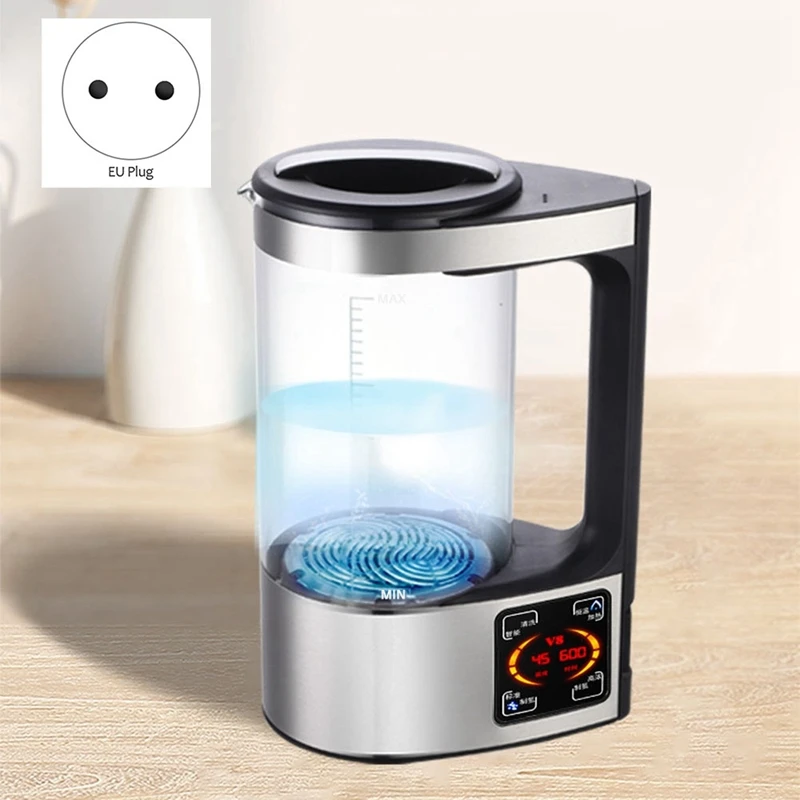 2L زجاجة ماء الهيدروجين الغنية آلة المؤين المياه القلوية تصفية المياه شرب مولد مياه الهيدروجين الاتحاد الأوروبي التوصيل دائم