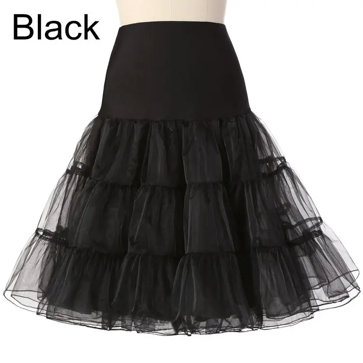 2023 Free Short Organza Halloween Petticoat Crinoline Vintage Wedding Bridal Petticoat for Underskirt Rockabilly Tutu