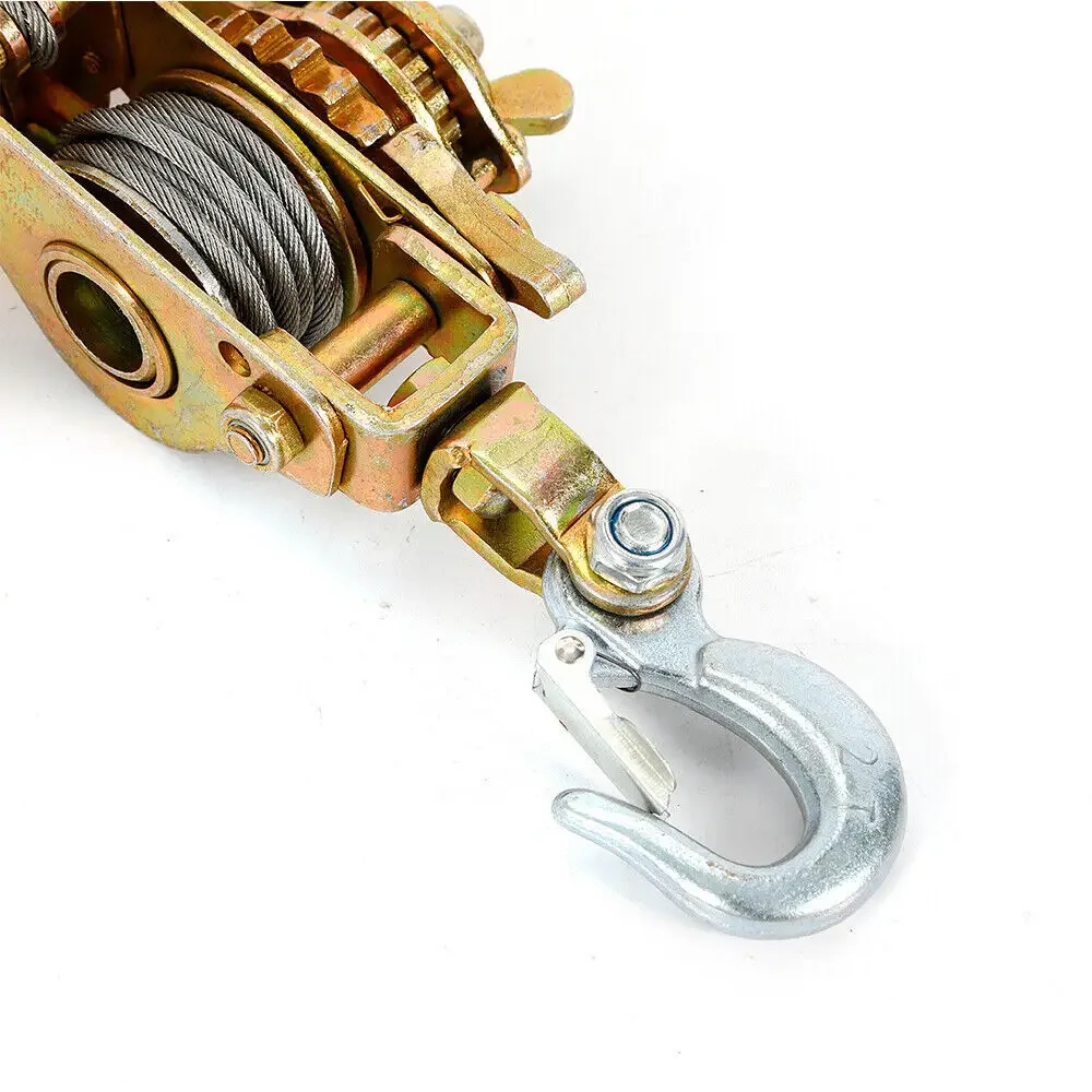 ساحبة رافعة سلسلة السقاطة شديدة التحمل 4400 رطل - رافعة 2 طن تأتي على طول مع خطاف أمان وكابل