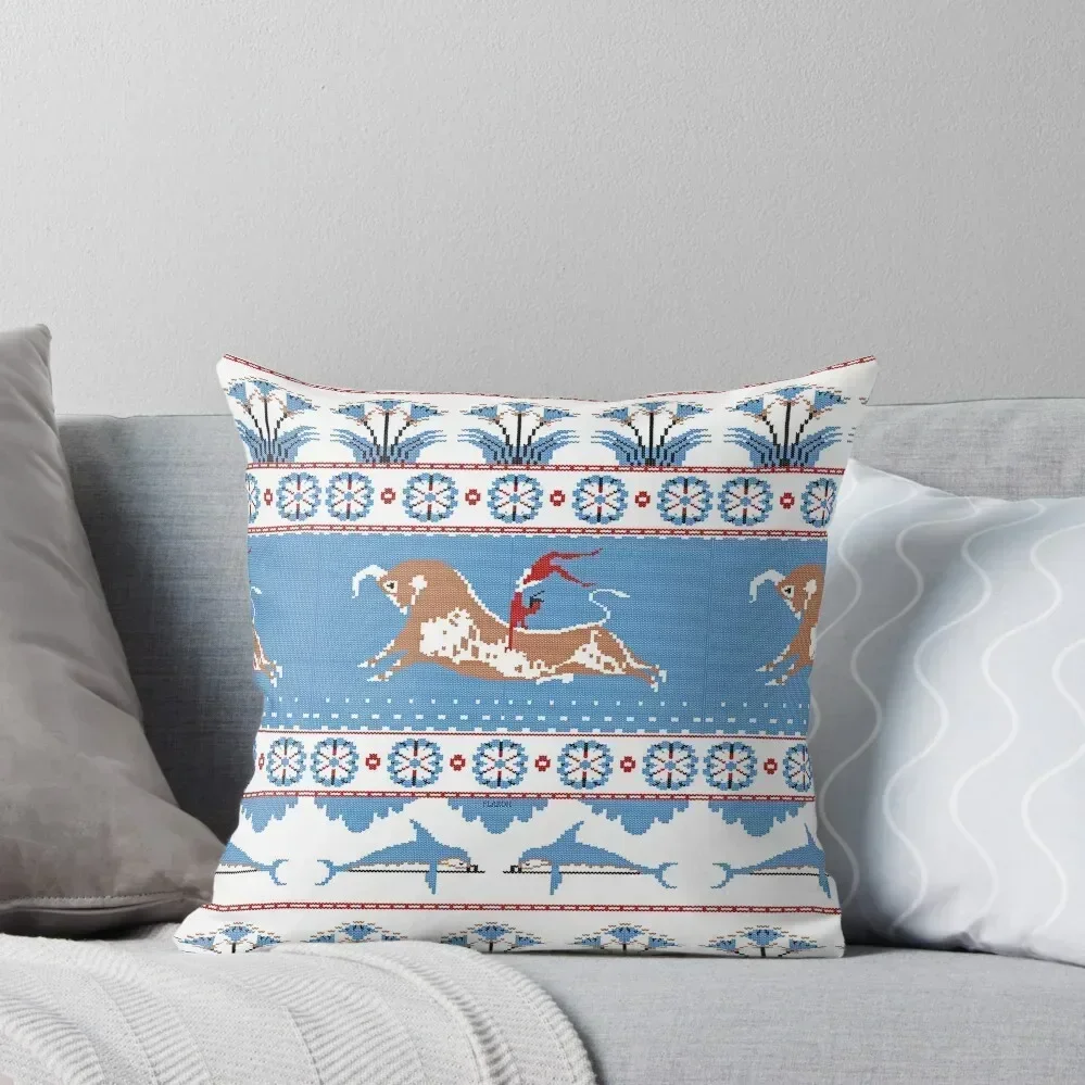 

Ancient Knits - Minoan Throw Pillow Sofas Covers Ornamental Pillow Cushion Covers For Living Room pillow pillowcase
