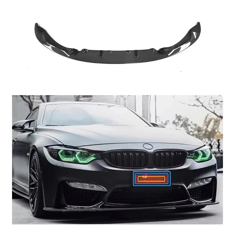 

Luxury Dry Carbon Fiber Front Diffuser Spoiler for F80 M3 F82 F83 M4 2014-2020 3D Style Front Bumper Lip