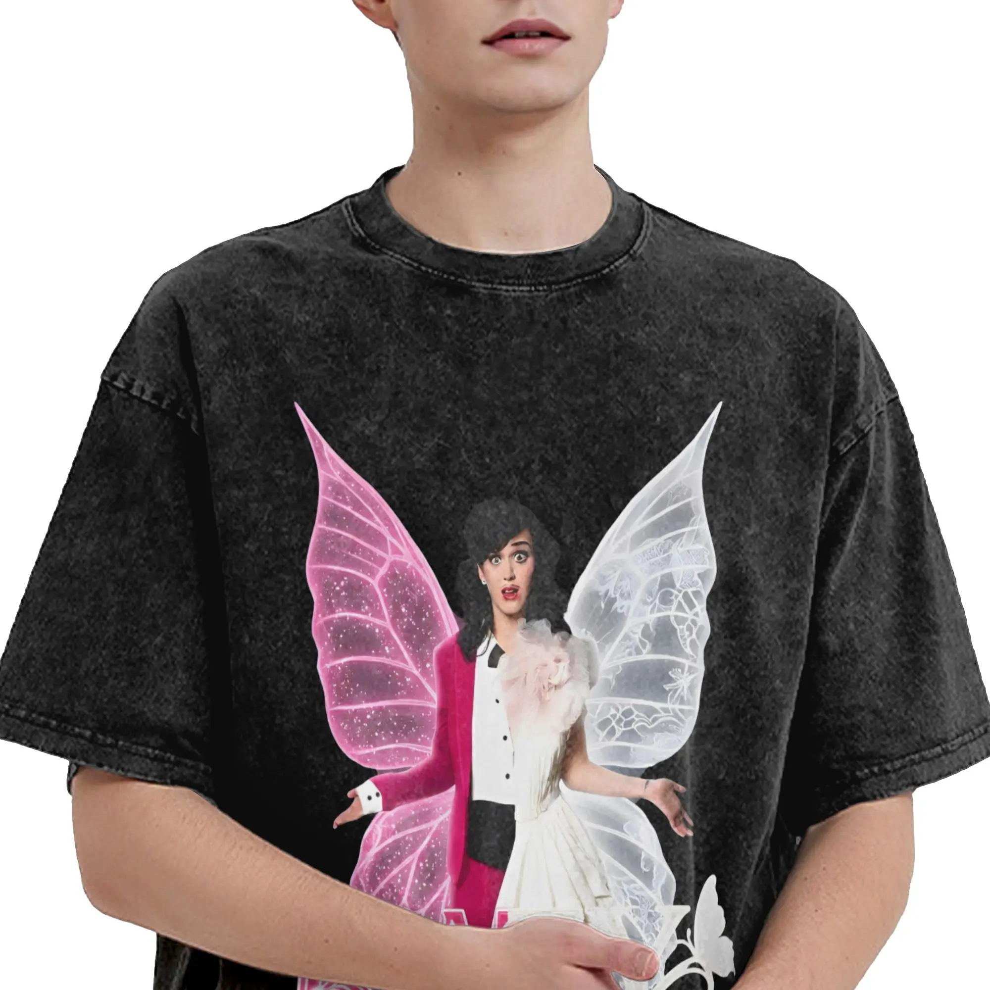 Summer 2026 Katys Perrys Tour Washed T Shirt Merch Harajuku T-Shirt  for Men Women Tee