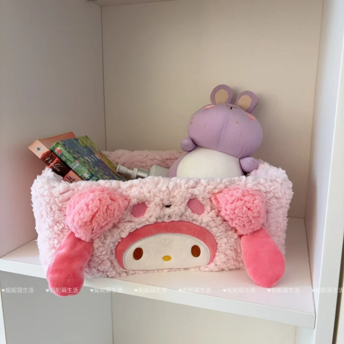 Mignon Sanrio ma mélodie cannelle Kuromi Hello Kitty boîte de rangement de bureau cosmétiques collations boîte de rangement maison tête de lit boîte de rangement