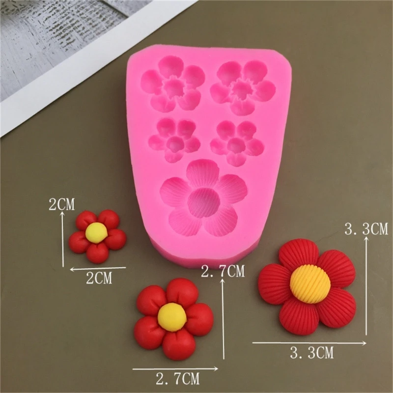 Flower Bowknot Silicone Molds Fondant Fondant Cake Molds Making Pastry Chocolate Molds Baking Decorating Tool Nonstick