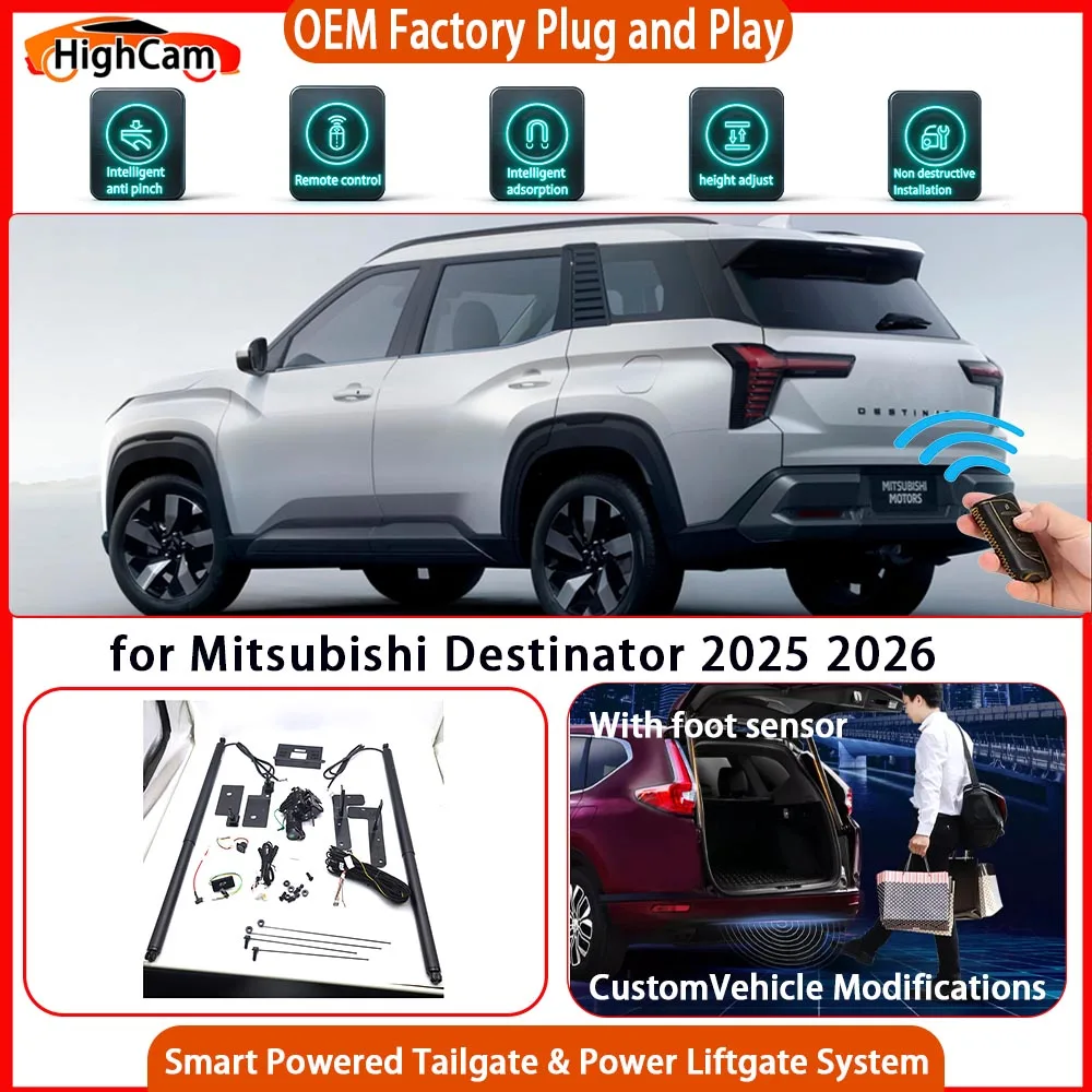 HighCam for Mitsubishi Destinator 2025 2026 JHJHCAR OEM Smart Powered Tailgate Power Liftgate Tailgate Power Lift Gate Automatic