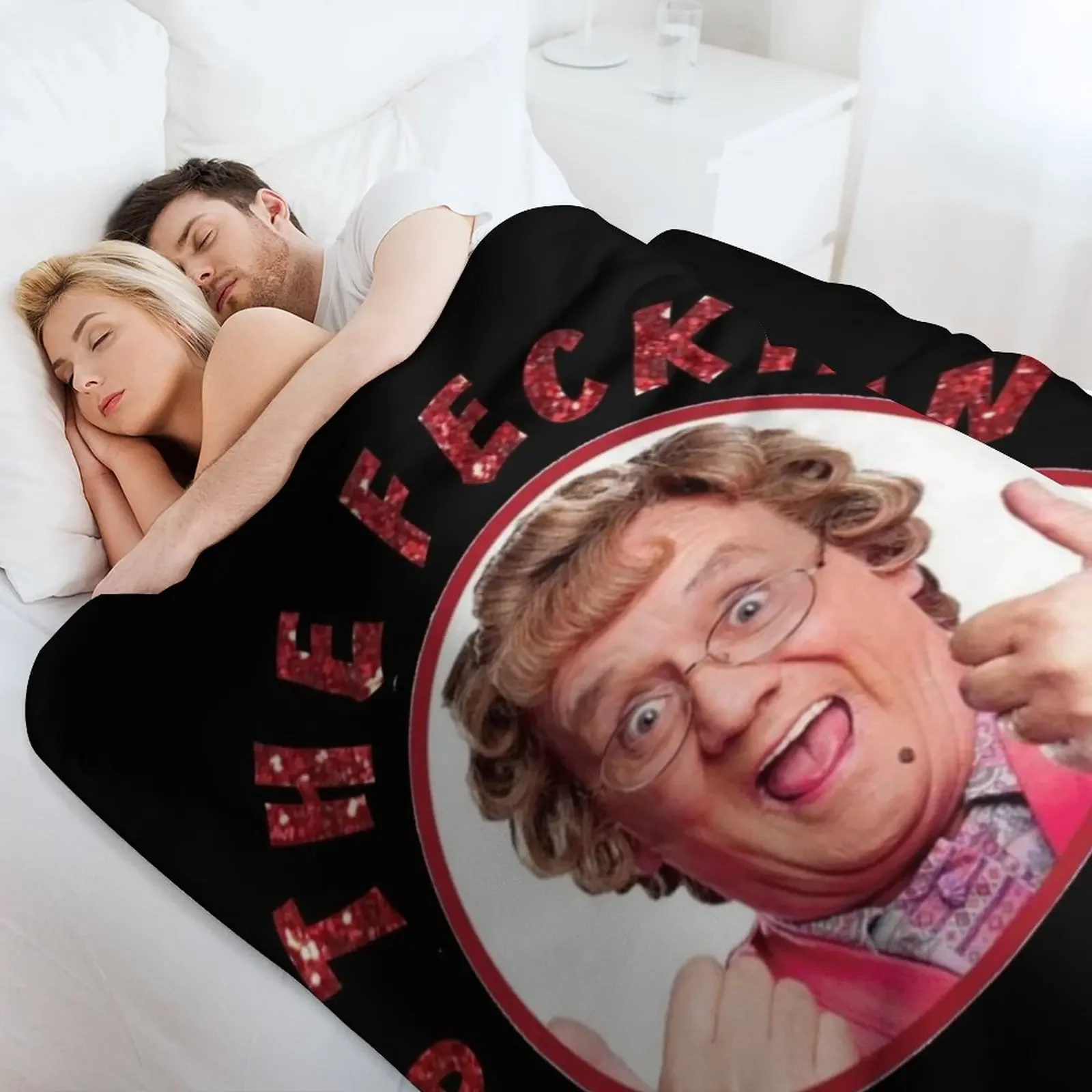 بطانية رمي السيدة براونز للأولاد للهالوين لبطانية أريكة السرير المزخرفة