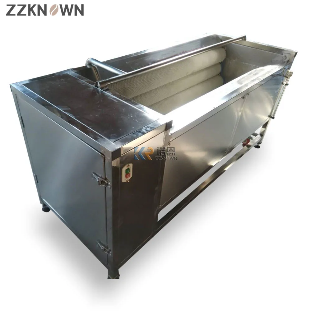 Automatic Radish Potato Ginger Vegetable Fruit  Peeling and Washing Machine High Capacity Fruit Roller Washer Cleaner