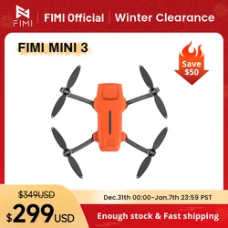 FIMI MINI 3 neue Drohne 4K 60fps 9 km Reichweite 3-Achsen-Gimbal 245g Ultraleichtes AI Super Night Video Design Smart Tracking Mini Pro Drohne Class C0