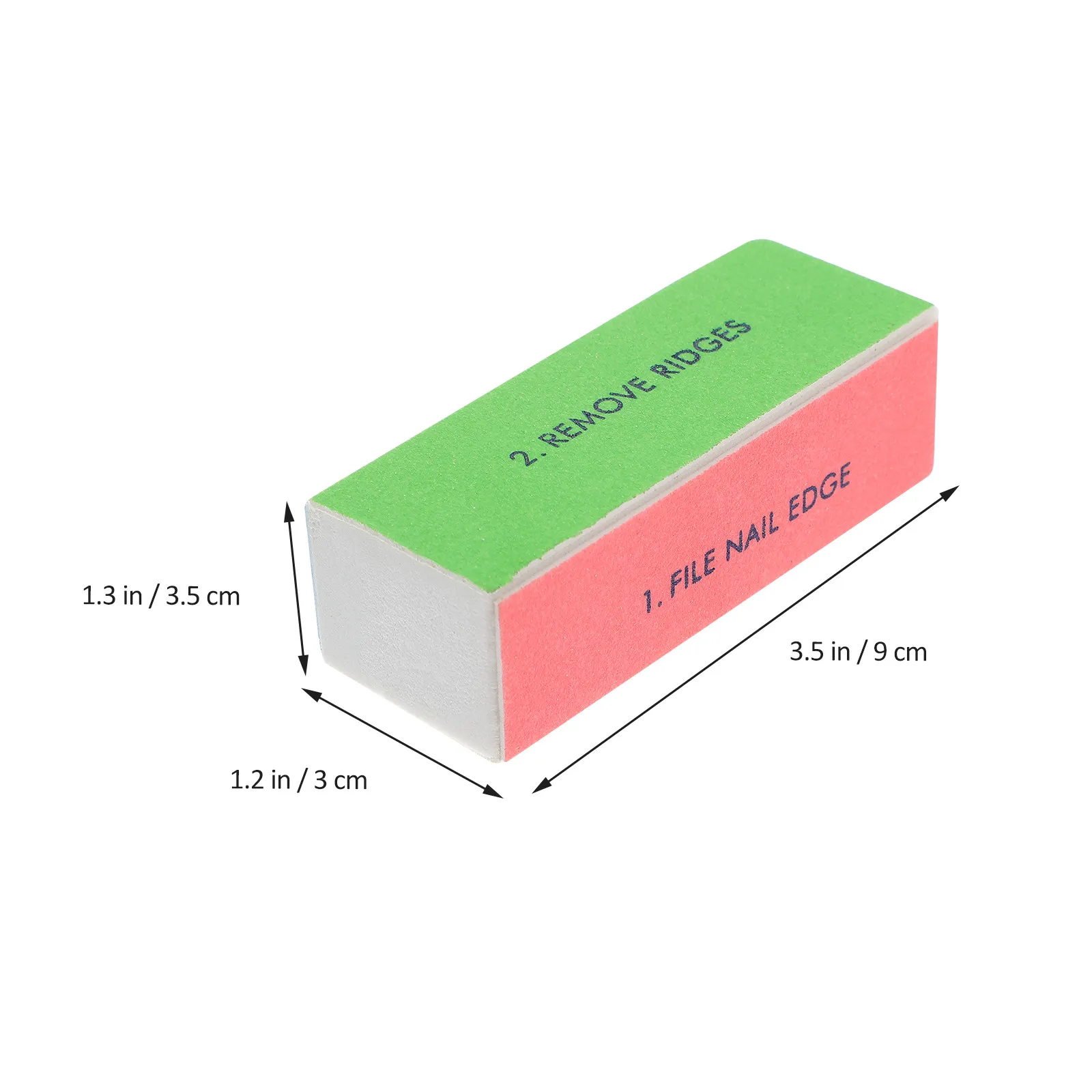 Four Sided Sponge Nail Files 5Pcs Buffing Blocks for Smoothing Shaping Polishing Manicure Salon Home Use