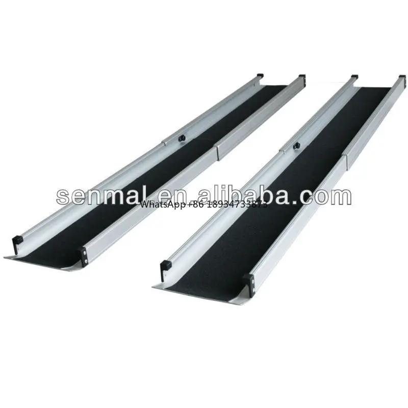 Two section Aluminium telescopic wheelchair ramps 2-7ft