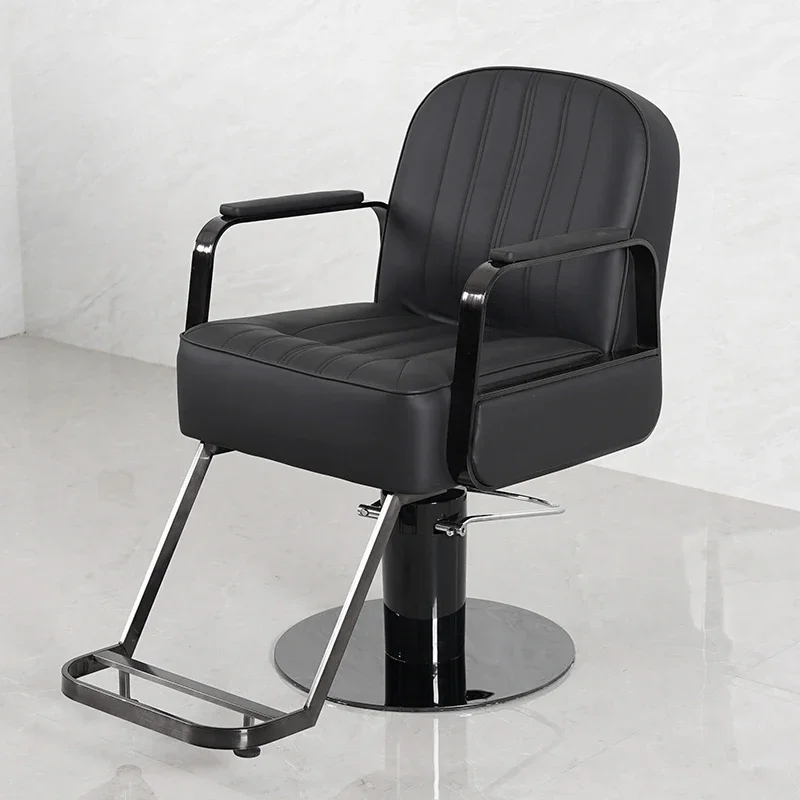 

Hair Cutting Barber Chair Aesthetic Rotating Reclining Lounges Chair Swivel Equipment Simple Sedia Barbiere Salon Furniture