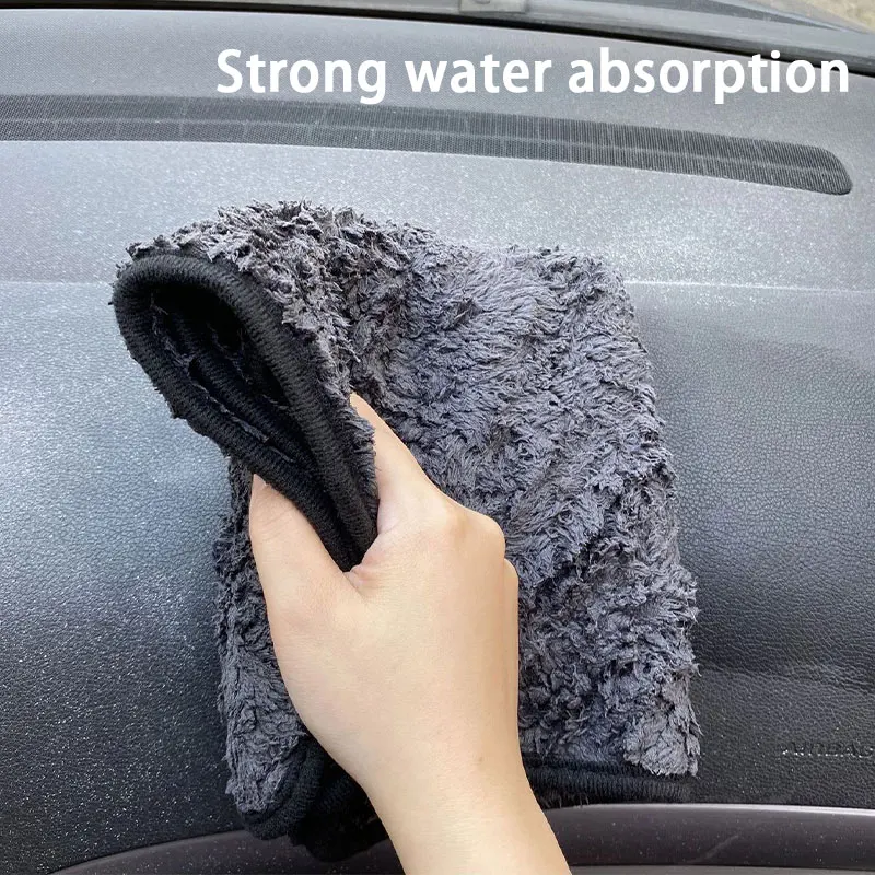 SEAMETAL Car Wash Towel 1200GSM Microfiber High Water Absorption Cleaning Towels Thickened Soft Car Washing Drying Cloth