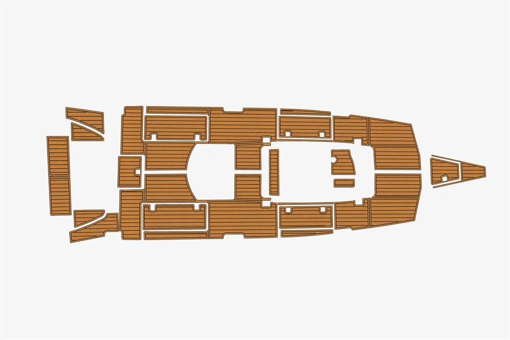 Eva foam Fuax teak seadek marine floor For 2008-2011 Jupiter 34 FS Cockpit Swim Platform 1/4