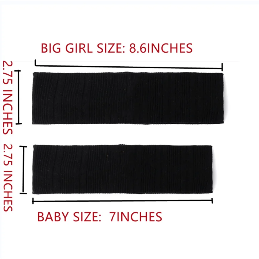 ZMT098 Fashion Chenille Lable Cotton Headband  For Girls Hair Accessories Kids Hair pony