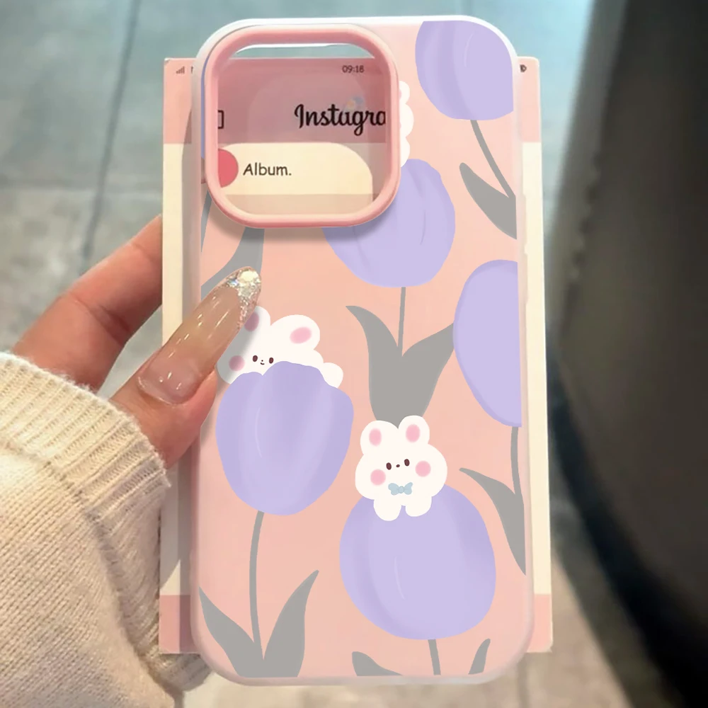 Soft Lavender Tulips Phone Case For Xiaomi Redmi Note 14 Pro 13 12 Note 11 Pro 4G 5G 15 C 14C SIlicone Jelly material Soft Cover view 6