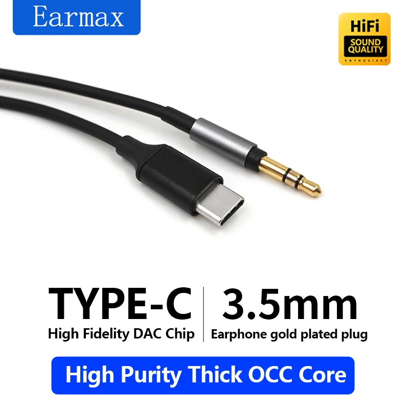 

For SONY MDR-1A 1ADAC XB950BT 1000X 1000XM2 MSR7 SR5 Earphones Replaceable TYPE-C to MDR Upgrade Cable