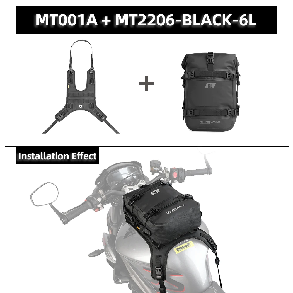 Rhinowalk Rhino walk Motorrad Tank Bag Set wasserdicht 6l/8l/10l Universal Tank Bag mit Basis Outdoor Riding Pack Reise rucksack neu 4