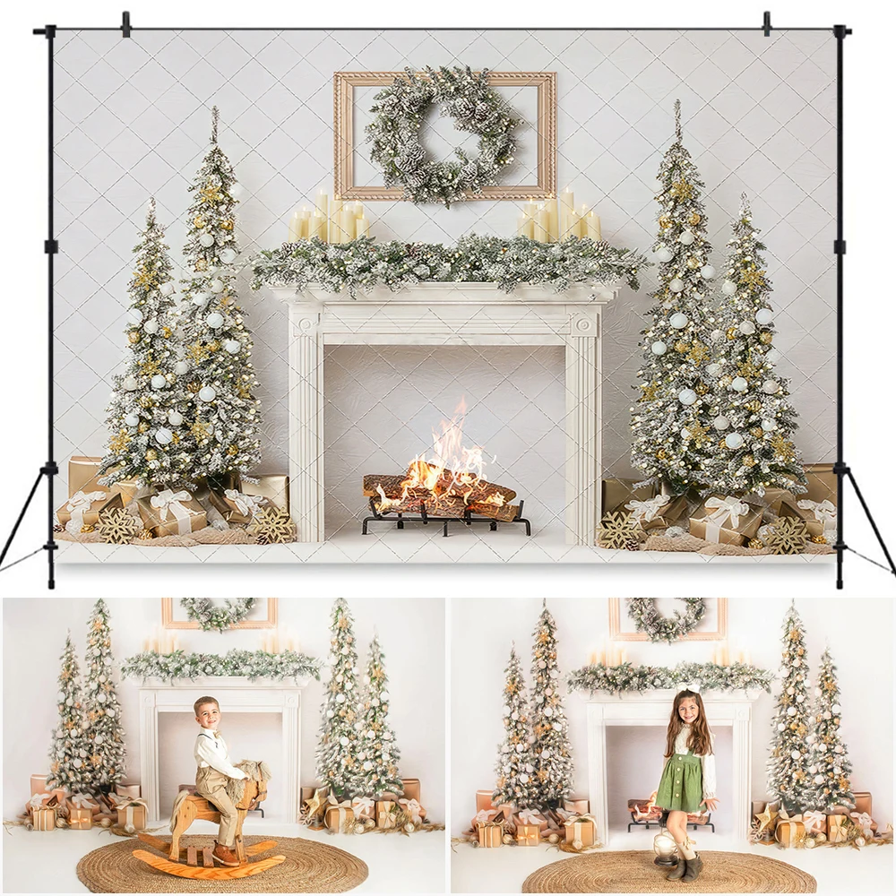 

Белый рождественский камин фон для фотосъемки простой рождественский мантия фон для фотосессии детский торт Smash реквизит для фотостудии