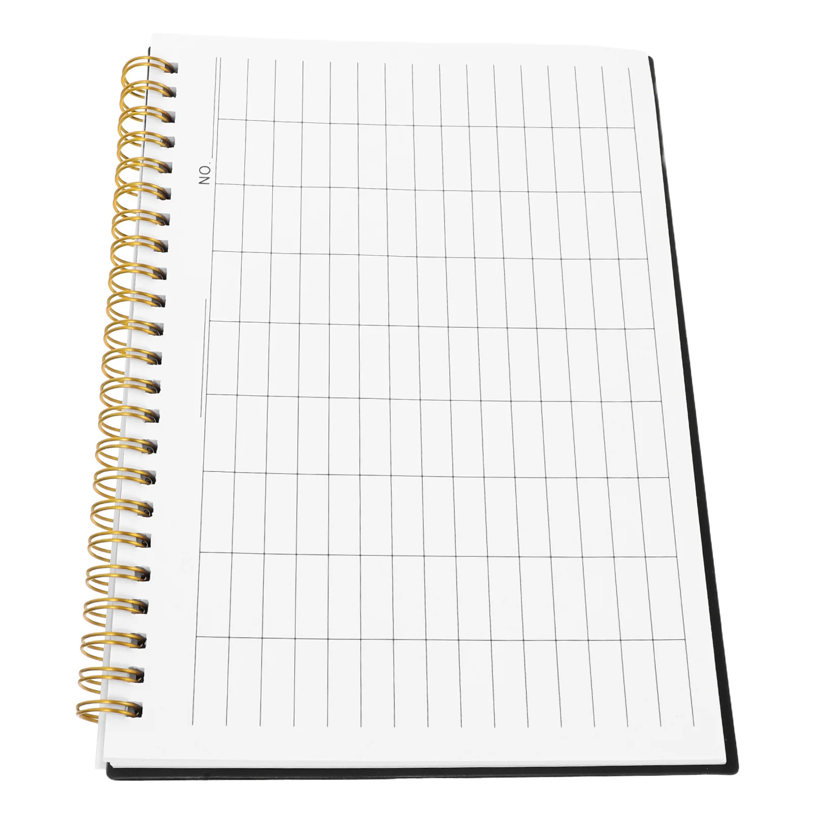 Blank Lined Inventory Book PP Cover for Product Movement Tracking Financial Record Keeping Business Office Warehouse Home School