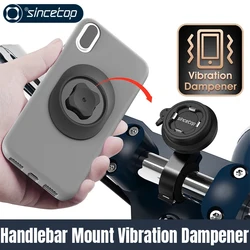Vibration Dampener Bike & Motorcycle Phone Mount | Universal Aluminum Handlebar Holder for iPhone 16 Pro Max & Samsung S25 Ultra