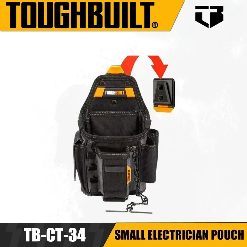 

TOUGHBUILT TB-CT-34 Small Electrician Pouch Multi-functional Portable Sturdy and Durable Storage Toolkit