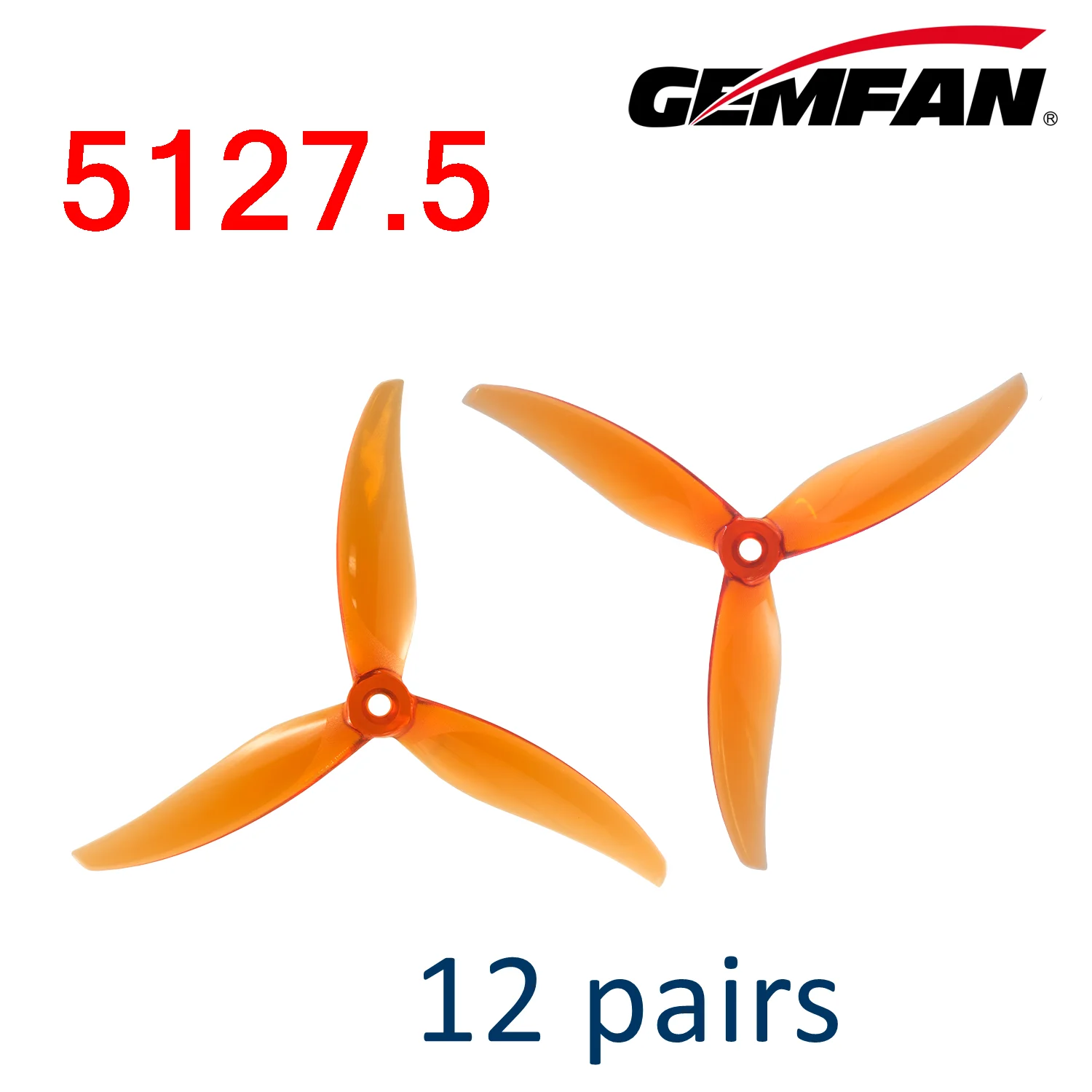 24 stücke/12 paar Gemfan Proxy 5127,5 5 zoll 3 Klinge/Tri-Blade Propeller Requisiten FPV Freestyle für FPV Racing Freestyle Drone Teile