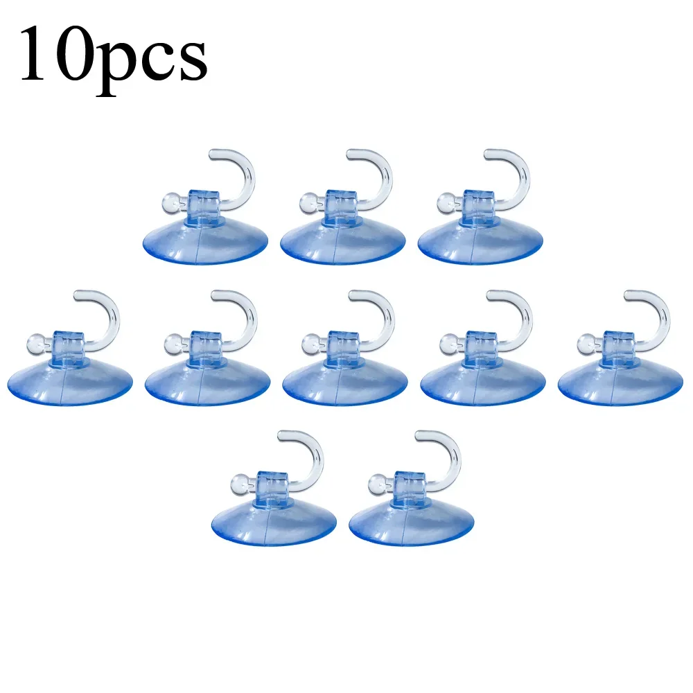 10PCS Mushroom Head Clear Suction Cups Thumb Nut Strong Vacuum Suckers PVC Kitchen Bathroom Window Wall Car Hooks