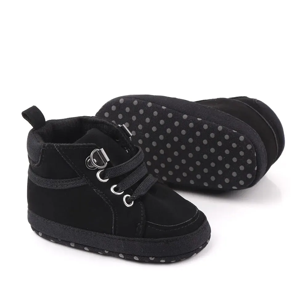 Baby Shoes Boys Girls High Top Casual Soft Sole Newborn Toddler Sports 0-18 Months