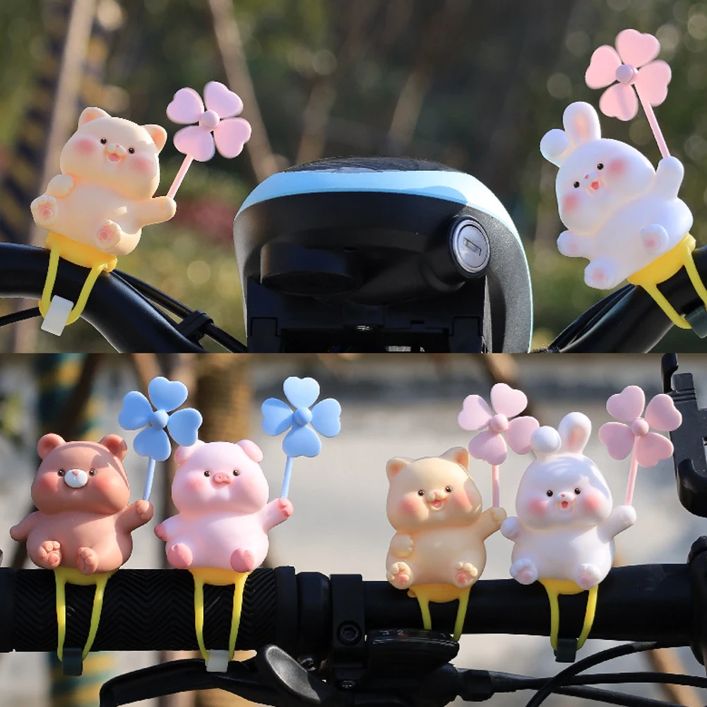 Niedliche Cartoon Tier Ente Kaninchen Katze für Auto Interieur Fahrrad Motorrad Fahrrad Dekoration Radfahren Dekor Fahrrad Aufsitz zubehör