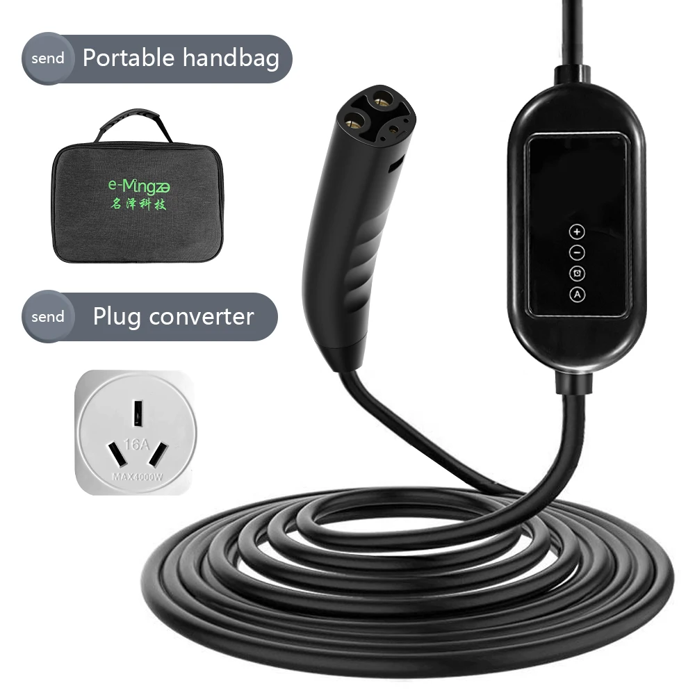 

E-mingze Latest Design 7KW 32A Smart New Energy Car Electric Nacs Charging Pile Ev Charger Portable Cable