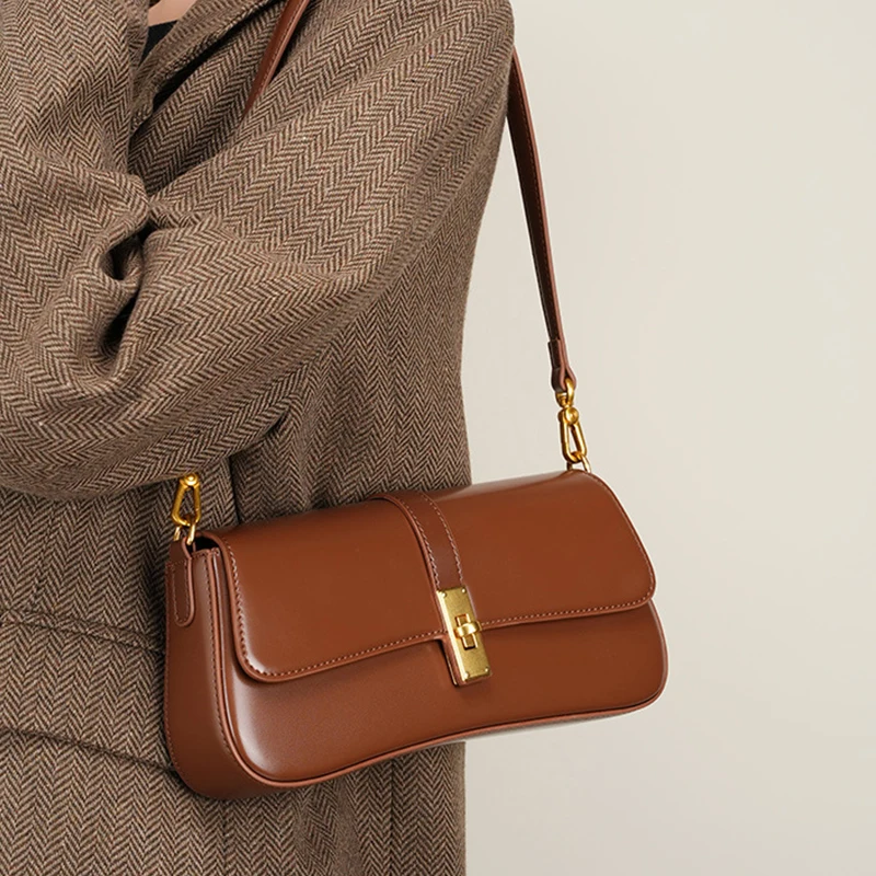 

Women's Shoulder Bag Luxury Designer Genuine Leather Women's Crossbody Bag High Quality Fashion Women's Handbag