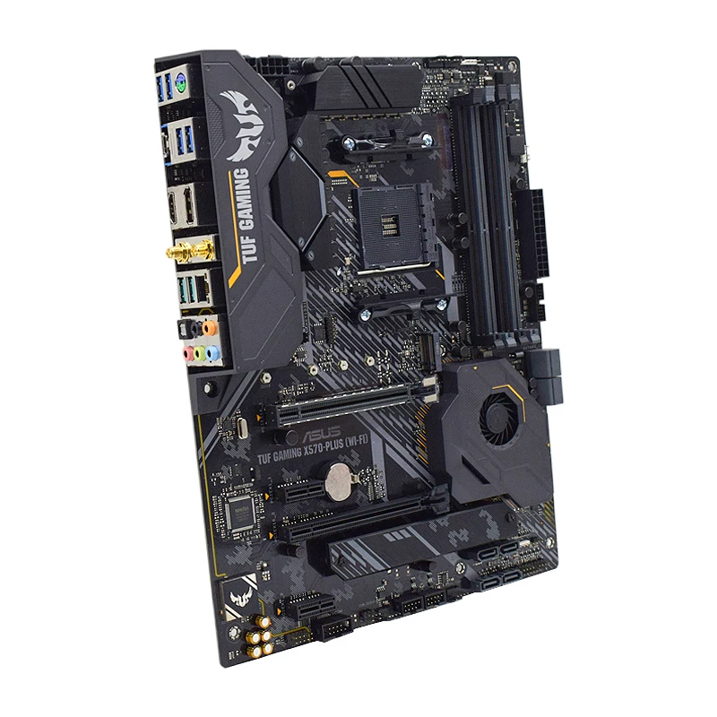 Imagem -05 - Asus-placa-mãe Amd X570 Jogos Tuf X570-plus Wi-fi Soquete Am4 Suporte 5500 5600 5700x 5800x3d Cpu 4ddr4 128gb Nvme M.2 Hdmi