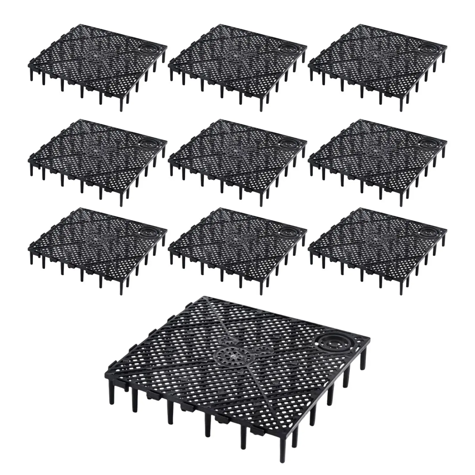 10Pcs Fish Tank Bottom Filter Plate Sand Gravel Filter Board Grid Divider Tray Splicing Combination Clapboard for Aquarium Part