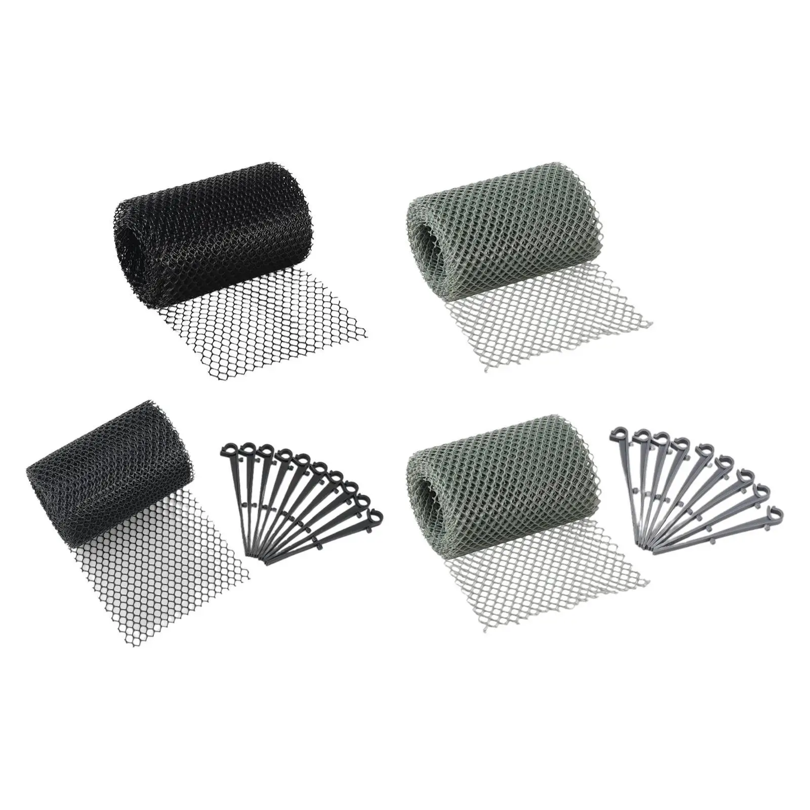 Leaf Guard Mesh Gutter Downspout Protectors Easy Installation Cleaning Tool