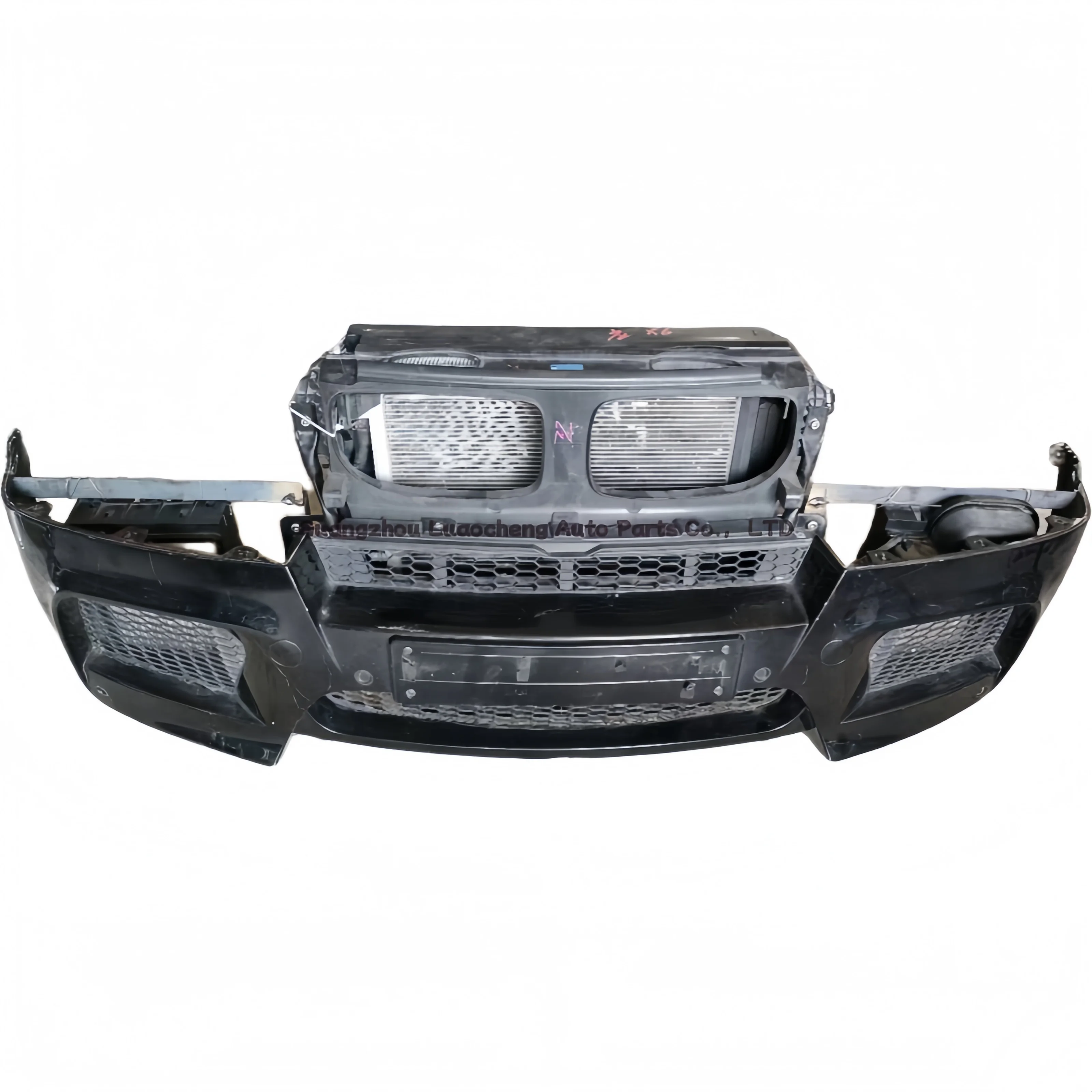 For X6 E71 E72 Front Bumper Car Body Kit with Headlight Front Nozzle Assembly
