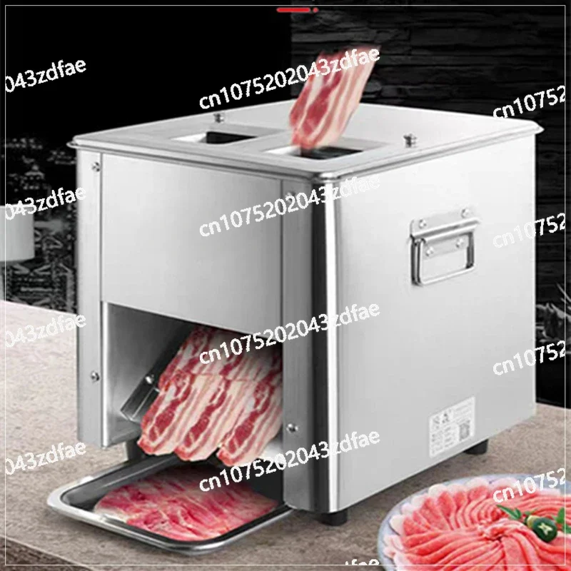 Manufacturer supply, desktop stainless steel double-port electric meat slicing, meat shredding machine, meat grinder