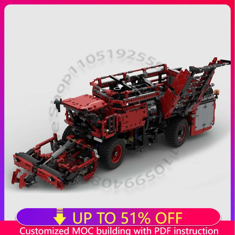 3747 أجزاء MOC تخصيص 42082 T4-30 السكر البنجر حصادة نموذج اللبنات الطوب الجمعية لتقوم بها بنفسك اللعب هدايا عيد الميلاد #1