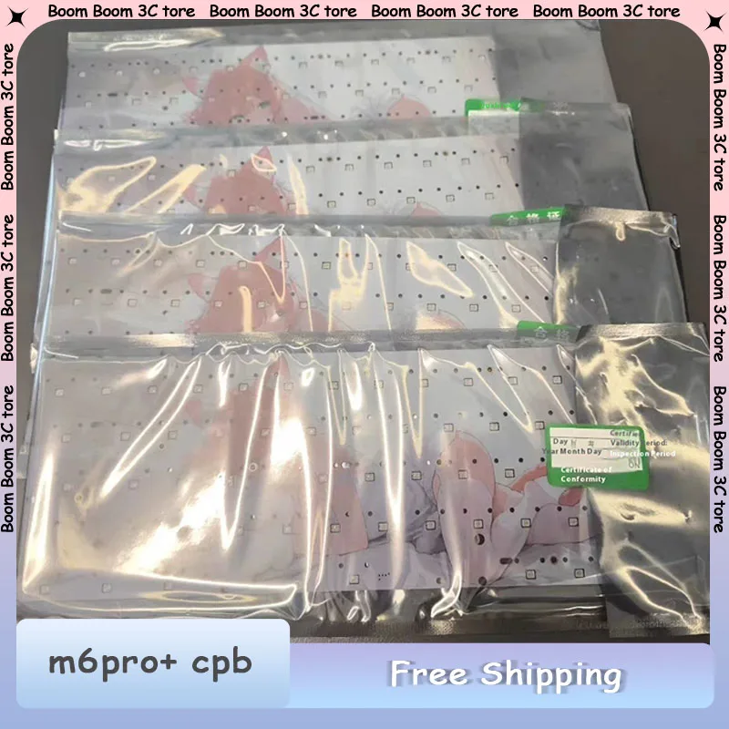 

Mmstudio M6pro+ Одномодовая печатная плата с магнитной осью 3 режима M6 Pro Costom Wooting Takka Made68 Комплект клавиатуры 0,0001rt Проводная 8k клавиатура