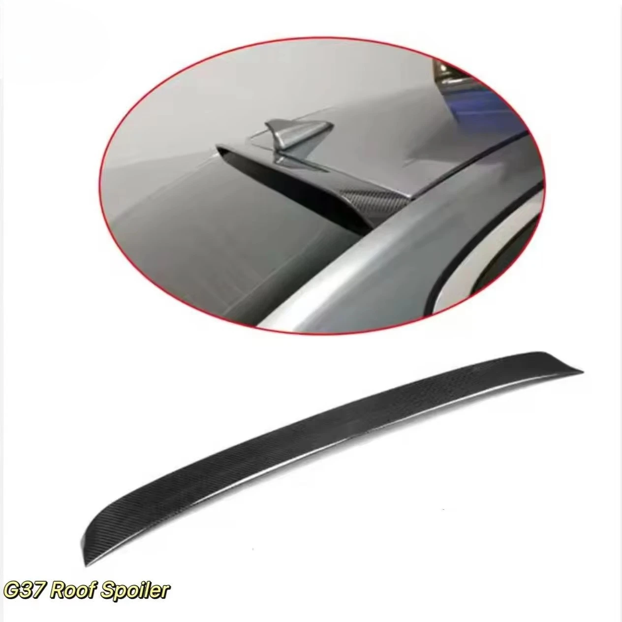 Roof Spoiler for INFINITI G37 Sedan 2010-2013 Carbon Roof Spoiler