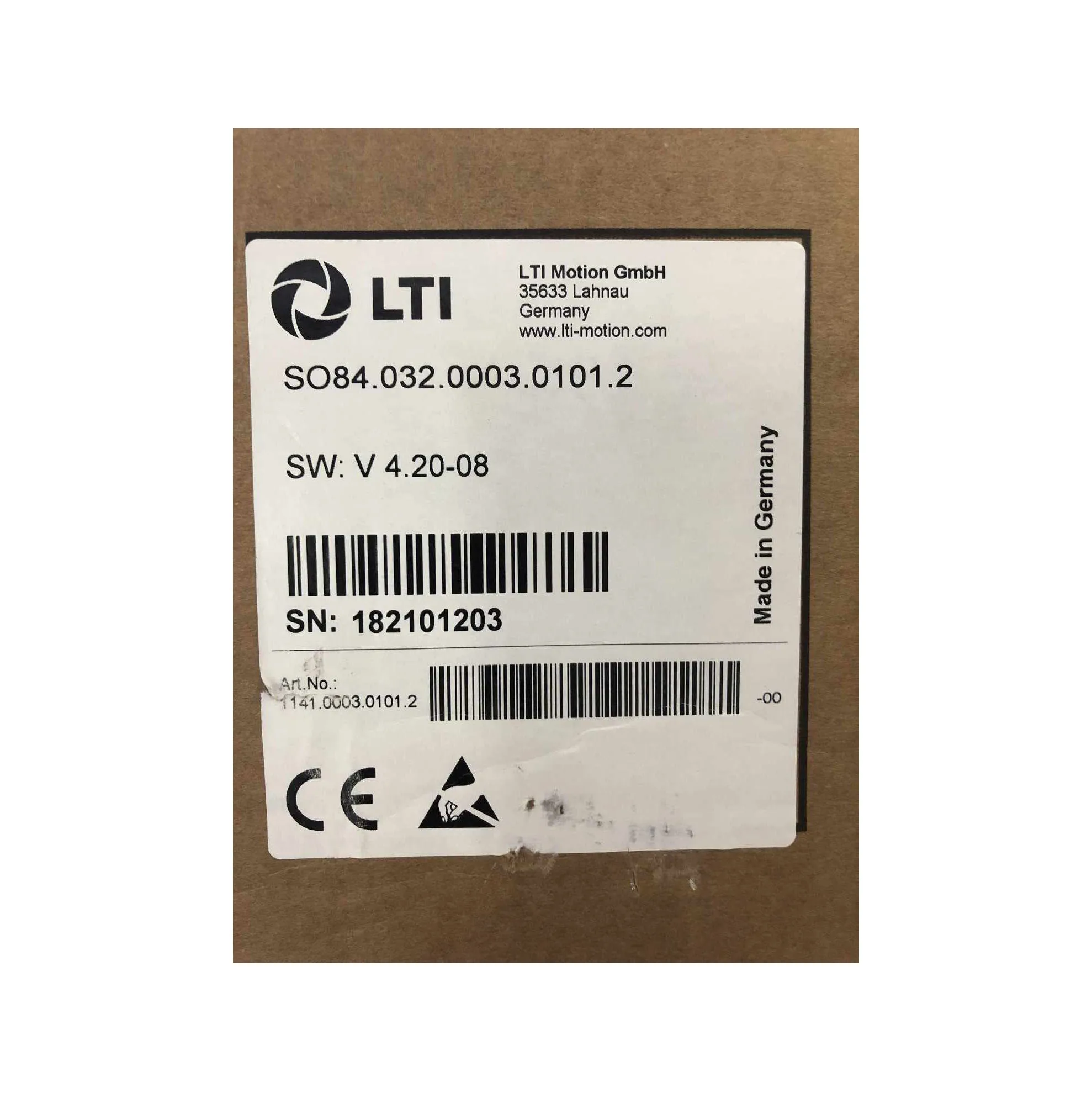 MOTION SO84.032.0003.0101.2  Servo drive For LTI