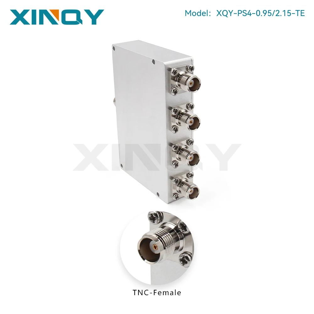 XINQY TNC 4-Way Power Splitter, 0.95-2.15GHz L-Band, TNC Connector, Signal Divider for GNSS/GPS