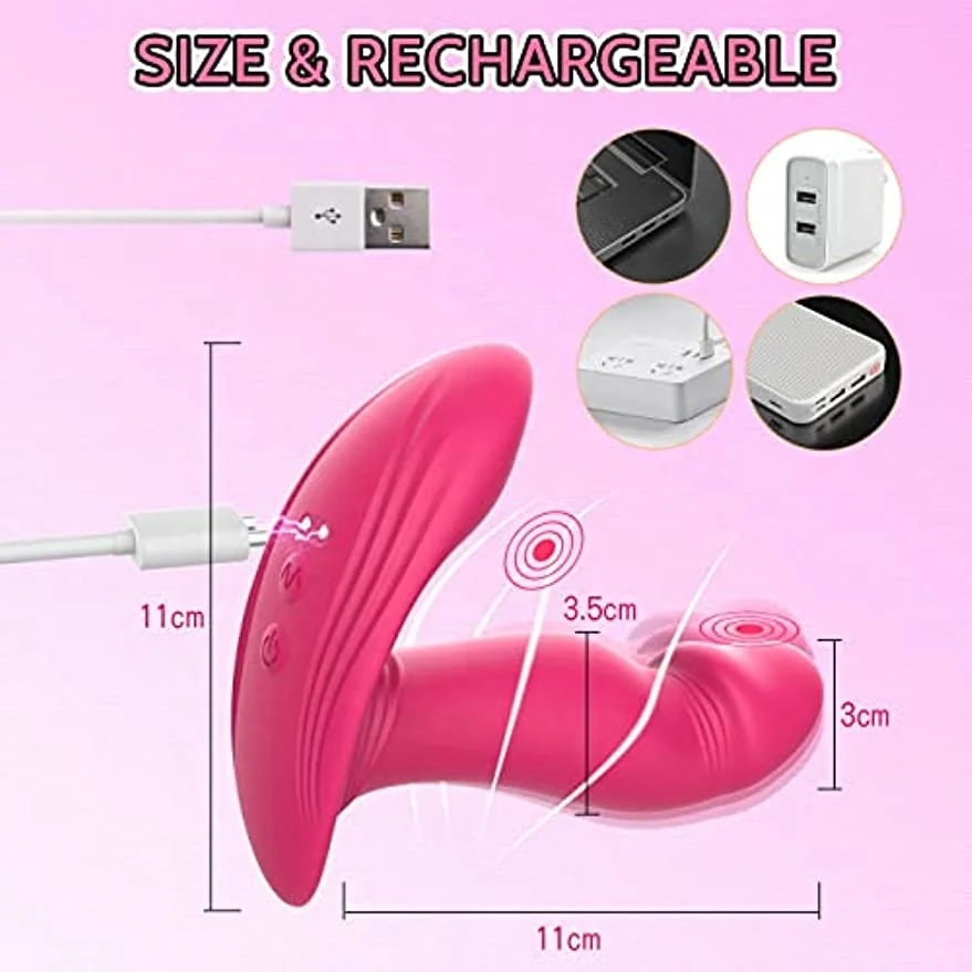 Vibrator for Women APP Vibrating Wiggling Wearable Clitoral G Spot Remote Control Perfect Fit Butterfly Panty Sex Toys for Women